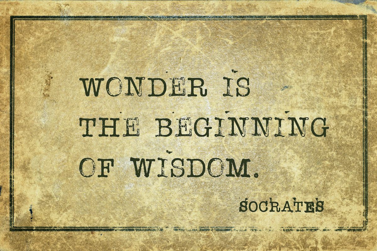 wonder is Socrates